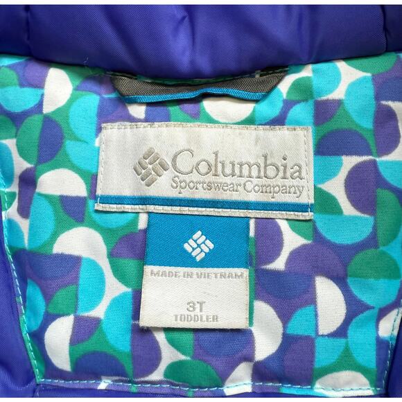 3T Columbia Girls Winter Jacket - Picture 4 of 6
